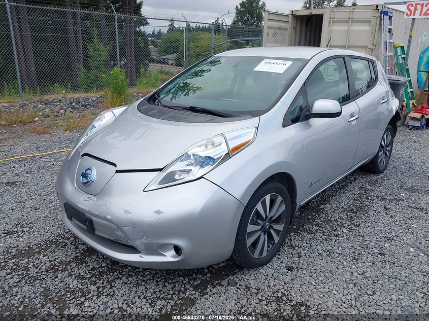 Vin: 1n4bz0cpxhc300667, lot: 46141799, nissan leaf sl 20172