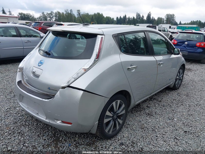 Vin: 1n4bz0cpxhc300667, lot: 46141799, nissan leaf sl 20174