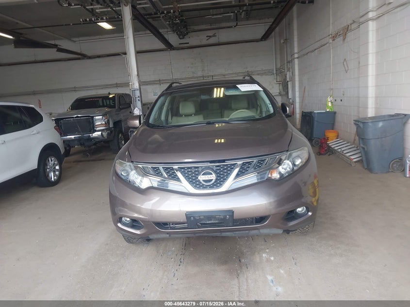 2014 Nissan Murano Sl VIN: JN8AZ1MW5EW521643 Lot: 45643279