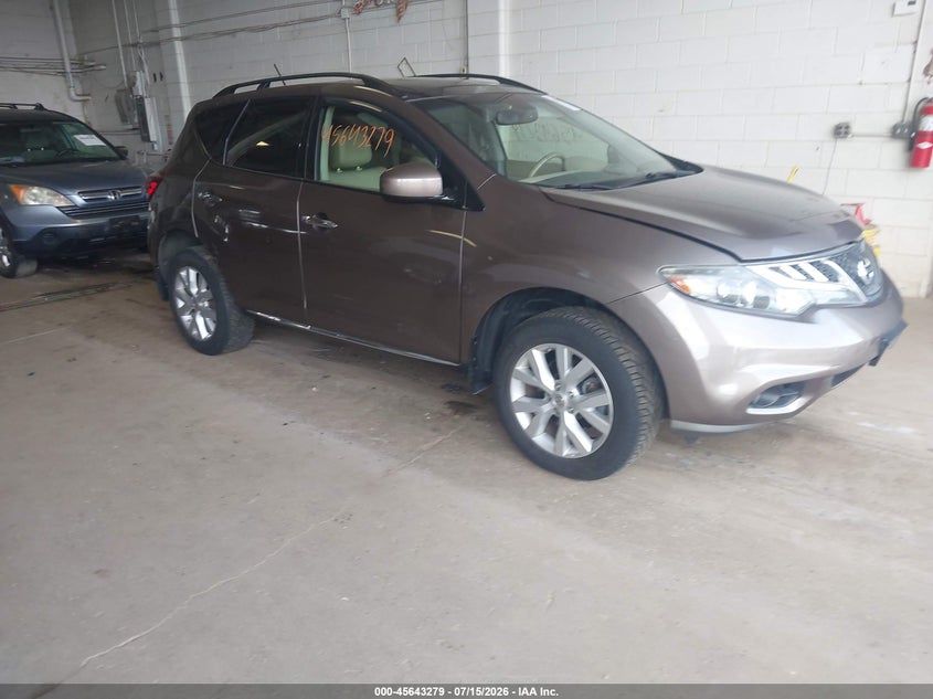 2014 Nissan Murano Sl VIN: JN8AZ1MW5EW521643 Lot: 45643279