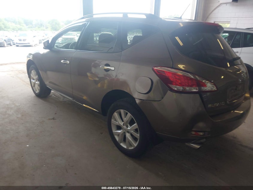 2014 Nissan Murano Sl VIN: JN8AZ1MW5EW521643 Lot: 45643279