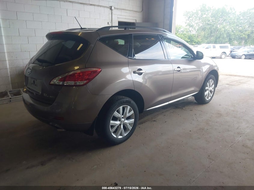 2014 Nissan Murano Sl VIN: JN8AZ1MW5EW521643 Lot: 45643279