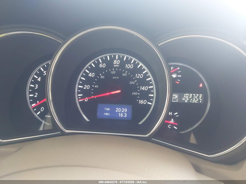 2014 Nissan Murano Sl VIN: JN8AZ1MW5EW521643 Lot: 45643279