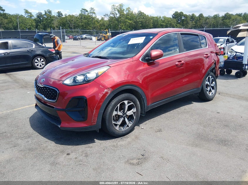 2020 Kia Sportage Lx, Удар сзади, IAAI, VIN KNDPM3AC6L7726342 — фото 2