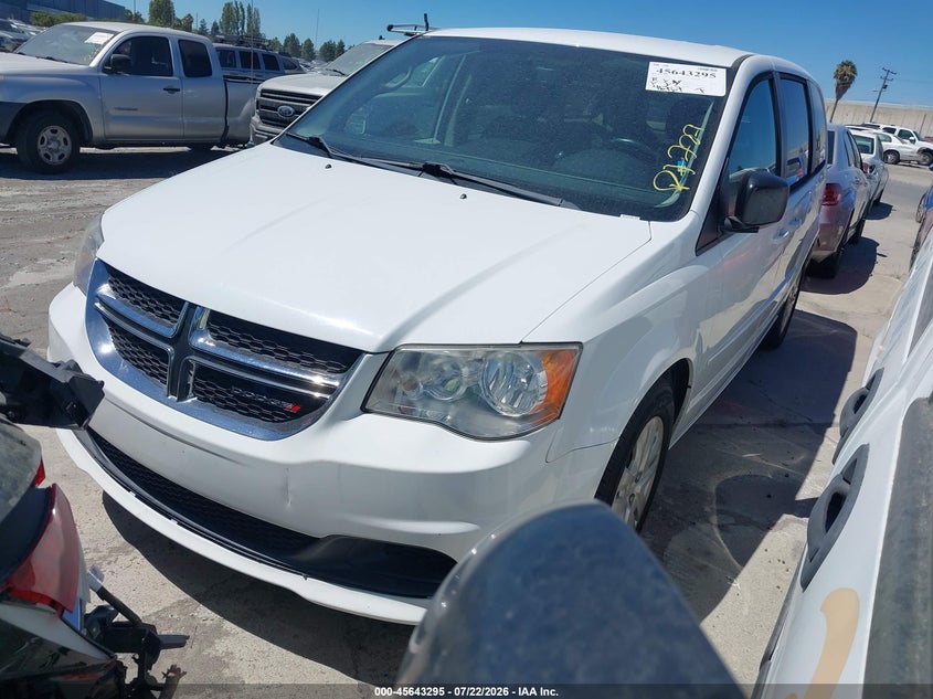 Vin: 2c4rdgbg6gr318378, lot: 46141819, dodge grand caravan se 20162