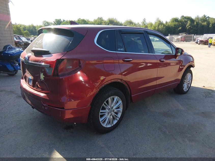 Vin: lrbfxbsa6jd055052, lot: 46141848, buick envision preferred 20184