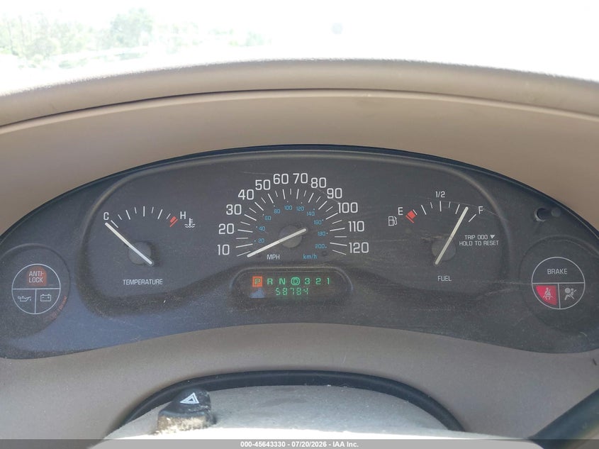 2002 Buick Century Custom VIN: 2G4WS52J121289965 Lot: 45643330