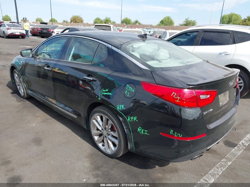 Vin: 5xxgr4a66fg517146, lot: 46141880, kia optima sxl turbo 20153