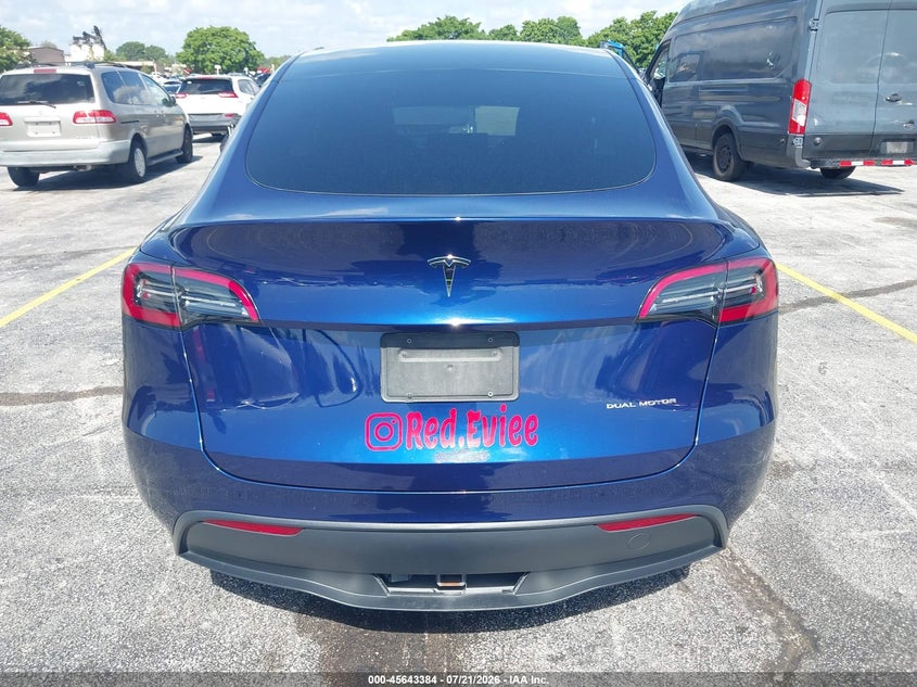 2023 Tesla Model Y Awd/Long Range Dual Motor All-Wheel Drive VIN: 7SAYGAEE5PF844381 Lot: 45643384