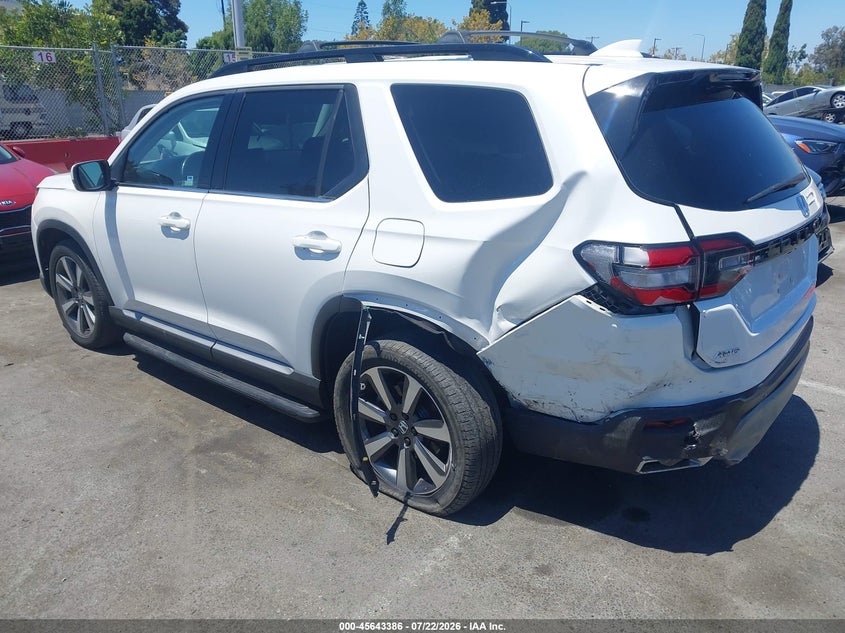 Vin: 5fnyg1h78rb007301, lot: 46141909, honda pilot touring 20243