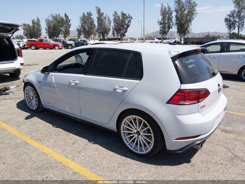Vin: 3vw6t7auxkm028073, lot: 46141922, volkswagen golf gti 2.0t autobahn/2.0t rabbit edition/2.0t s/2.0t se 20193