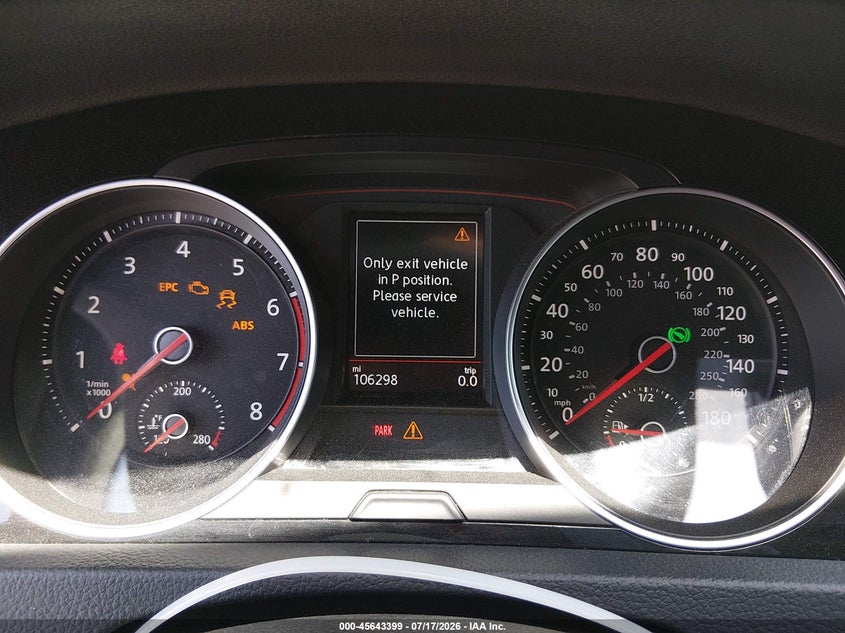 2019 Volkswagen Golf Gti 2.0T Autobahn/2.0T Rabbit Edition/2.0T S/2.0T Se VIN: 3VW6T7AUXKM028073 Lot: 45643399