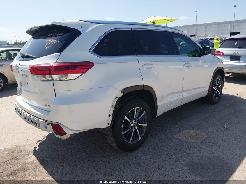 Vin: 5tdkzrfh1js534087, lot: 46141923, toyota highlander xle 20184