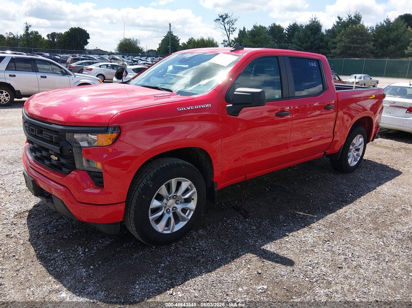 Vin: 1gcpabek1sz279118, lot: 46142068, chevrolet silverado 1500 2wd  short bed custom 20252