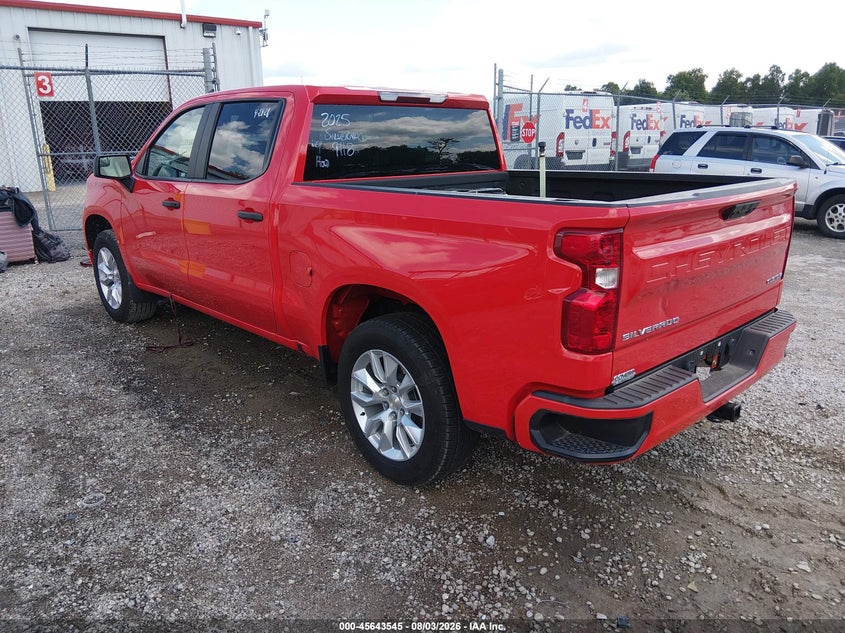 Vin: 1gcpabek1sz279118, lot: 46142068, chevrolet silverado 1500 2wd  short bed custom 20253
