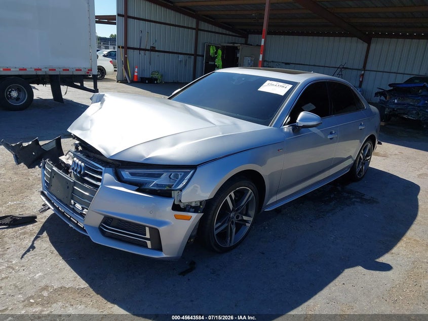Vin: wauenaf48ja073701, lot: 46142107, audi a4 2.0t premium/2.0t tech premium 20182