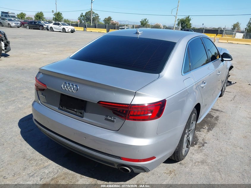 Vin: wauenaf48ja073701, lot: 46142107, audi a4 2.0t premium/2.0t tech premium 20184