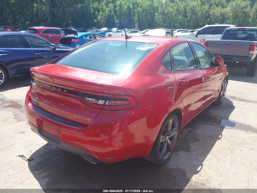 Vin: 1c3cdfba0dd305267, lot: 46142152, dodge dart sxt 20134