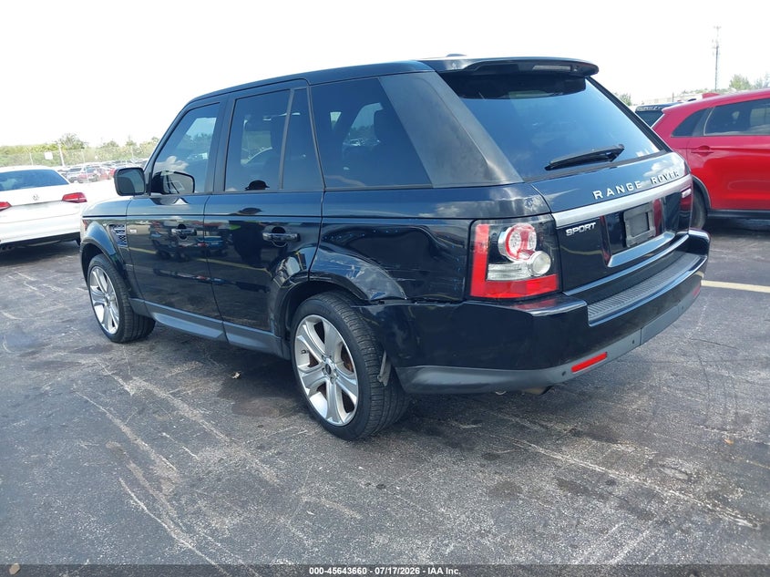 Vin: salsk2d48ca721816, lot: 46142183, land rover range rover sport hse 20123