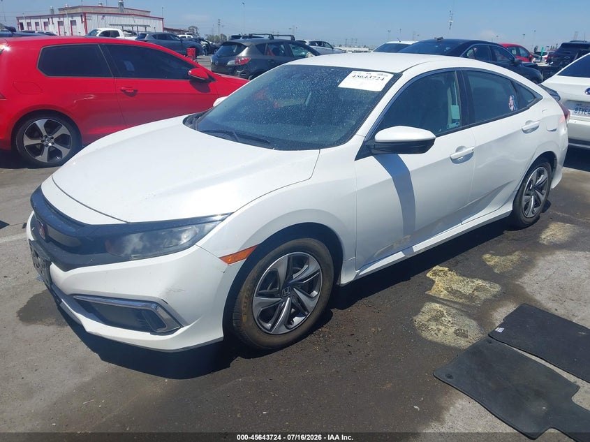 2020 Honda Civic Lx, Exterior Burn, IAAI, VIN 2HGFC2F61LH568297 — photo 2