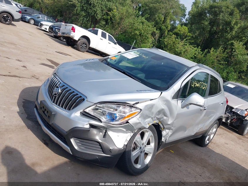 Vin: kl4cjasb9fb223160, lot: 46142250, buick encore 20152