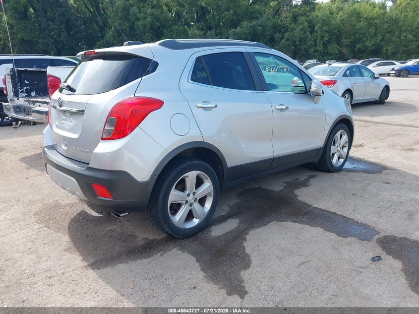 Vin: kl4cjasb9fb223160, lot: 46142250, buick encore 20154