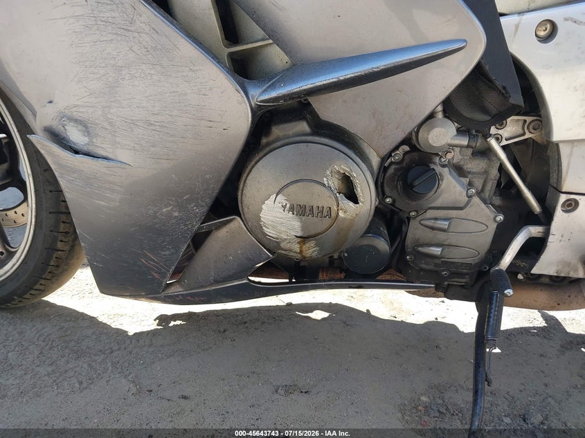 2004 Yamaha Fjr1300 VIN: JYARP07Y64A000255 Lot: 45643743