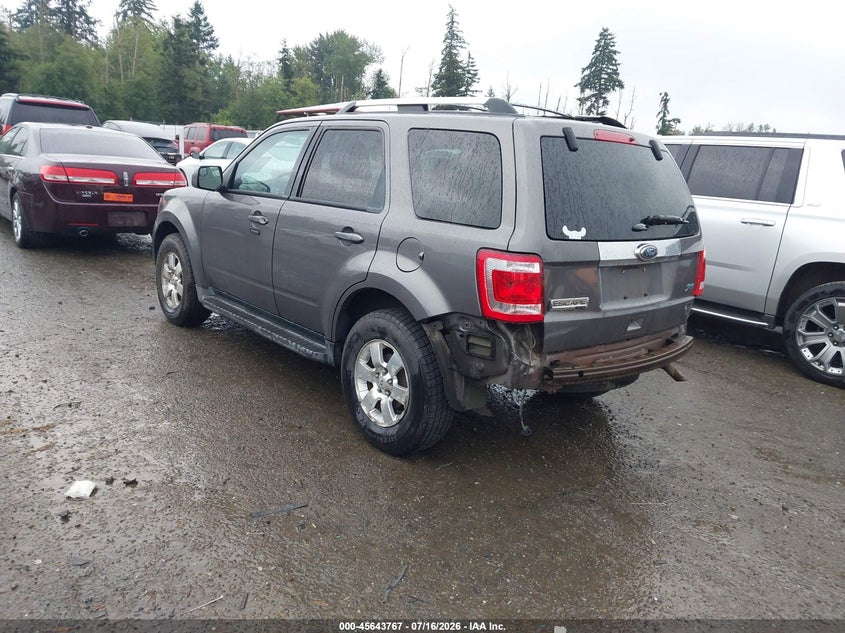 Vin: 1fmcu9eg7ckc09512, lot: 46142290, ford escape limited 20123