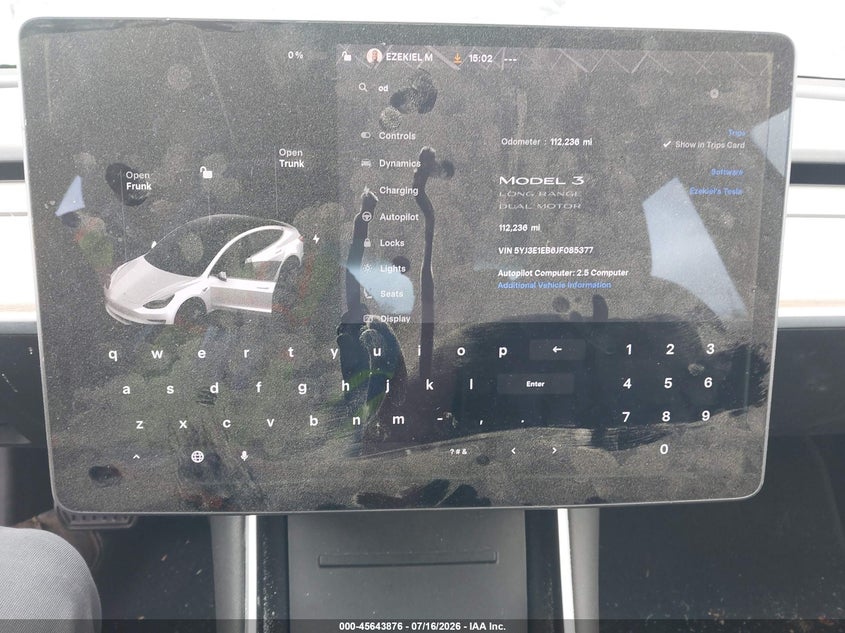 2018 TESLA MODEL 3 auction photo 7