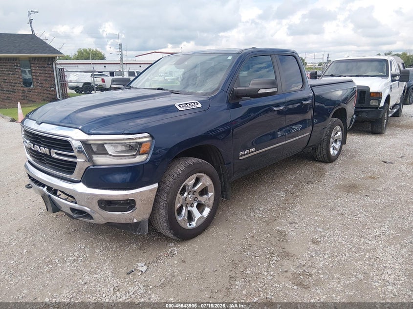 Vin: 1c6srfbtxkn800021, lot: 46142429, ram 1500 big horn/lone star  4x4 6'4 box 20192
