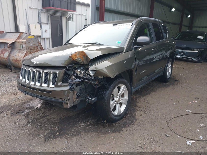 Vin: 1c4njdbb9gd509970, lot: 46142491, jeep compass sport 20162