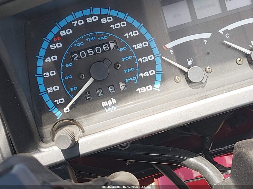 1990 Kawasaki Zg1000 VIN: JKAZGCA14LB505652 Lot: 45643983