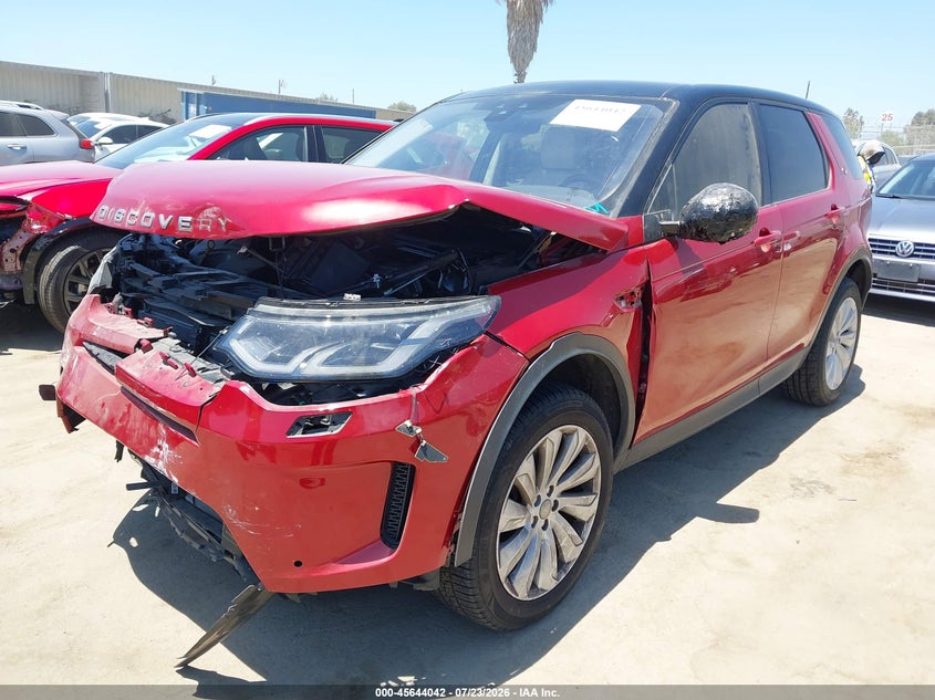 Vin: salcp2fx7lh835729, lot: 46142565, land rover discovery sport se 20202