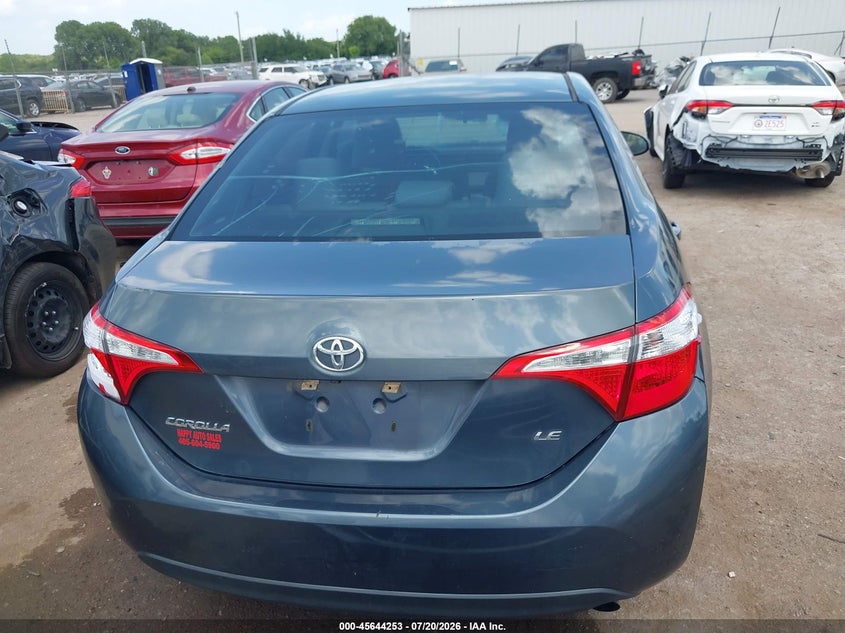 2016 Toyota Corolla Le VIN: 5YFBURHE6GP427717 Lot: 45644253