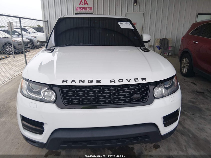 2016 Land Rover Range Rover Sport 3.0L V6 Turbocharged Diesel Se Td6 VIN: SALWG2KF0GA598395 Lot: 45644340