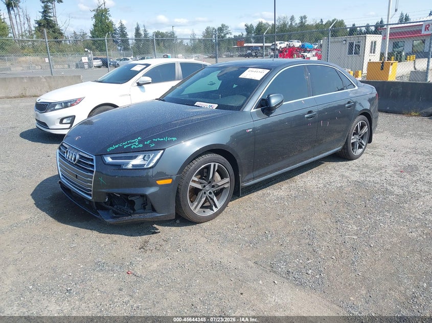Vin: wauenaf49jn002550, lot: 46142868, audi a4 2.0t premium/2.0t tech premium 20182