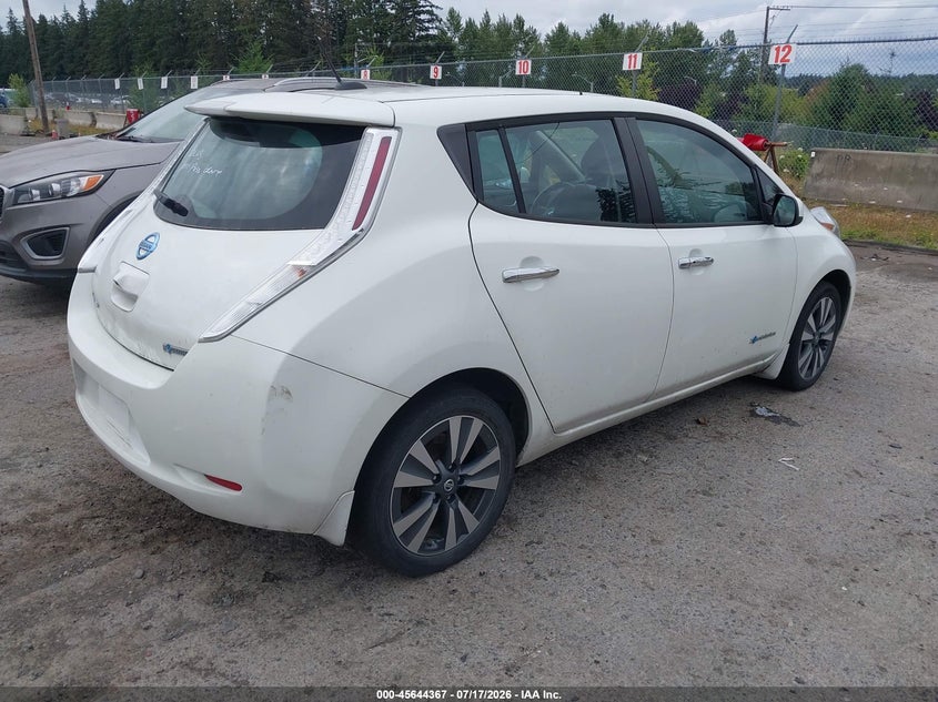 Vin: 1n4bz0cp9gc311187, lot: 46142890, nissan leaf sv 20164