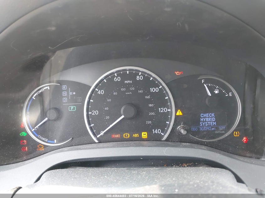 2012 LEXUS CT 200H auction photo 7