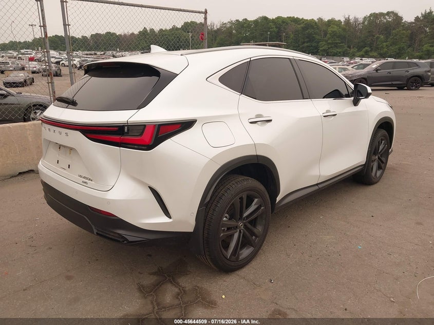 Vin: jtjhkcfz8s2046250, lot: 46143032, lexus nx 450h+ luxury 20254