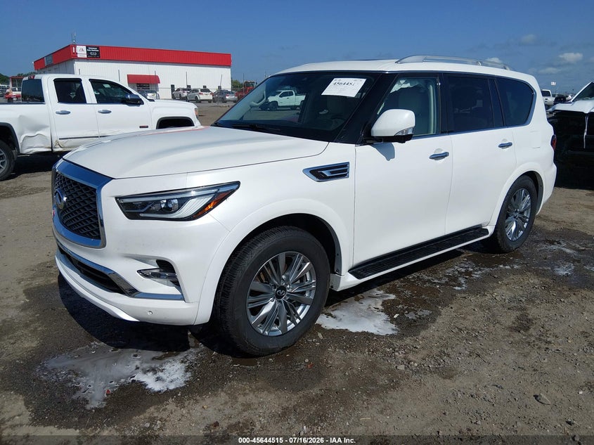 Vin: jn8az2af2m9718129, lot: 46143038, infiniti qx80 luxe 20212