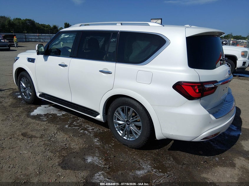 Vin: jn8az2af2m9718129, lot: 46143038, infiniti qx80 luxe 20213