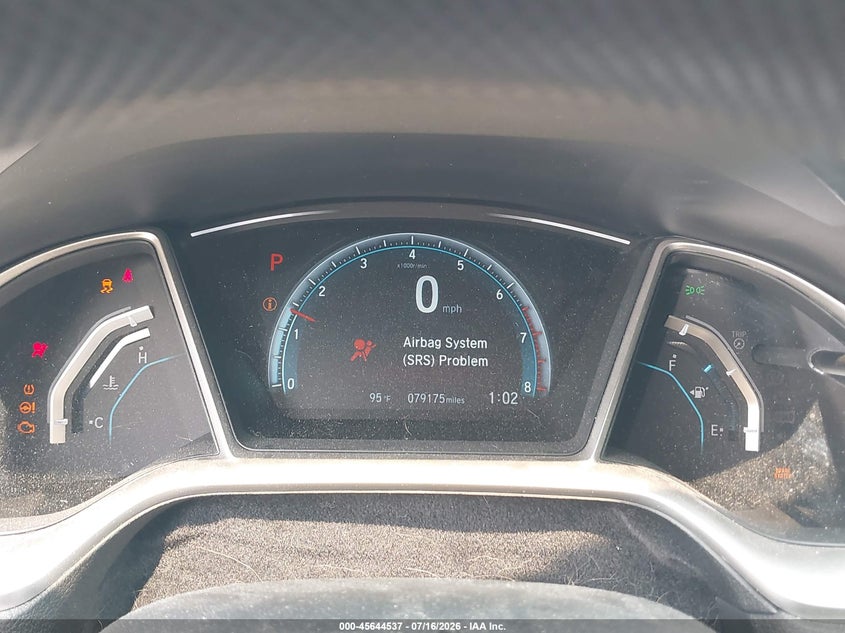 2016 HONDA CIVIC SEDAN 1.5L I-4 DI, DOHC, VVT, TURBO, 174HP