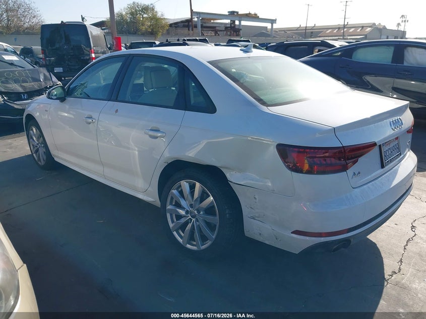 Vin: waukmaf47jn019711, lot: 46143088, audi a4 2.0t tech ultra premium/2.0t ultra premium 20183