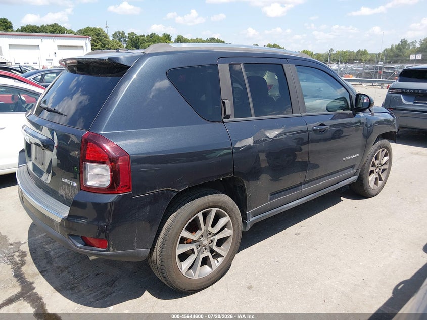 Vin: 1c4njdcb6fd177094, lot: 46143123, jeep compass limited 20154