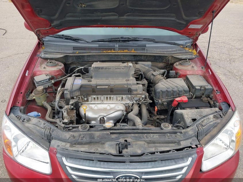 2009 Kia Spectra Ex VIN: KNAFE222195641998 Lot: 45644750