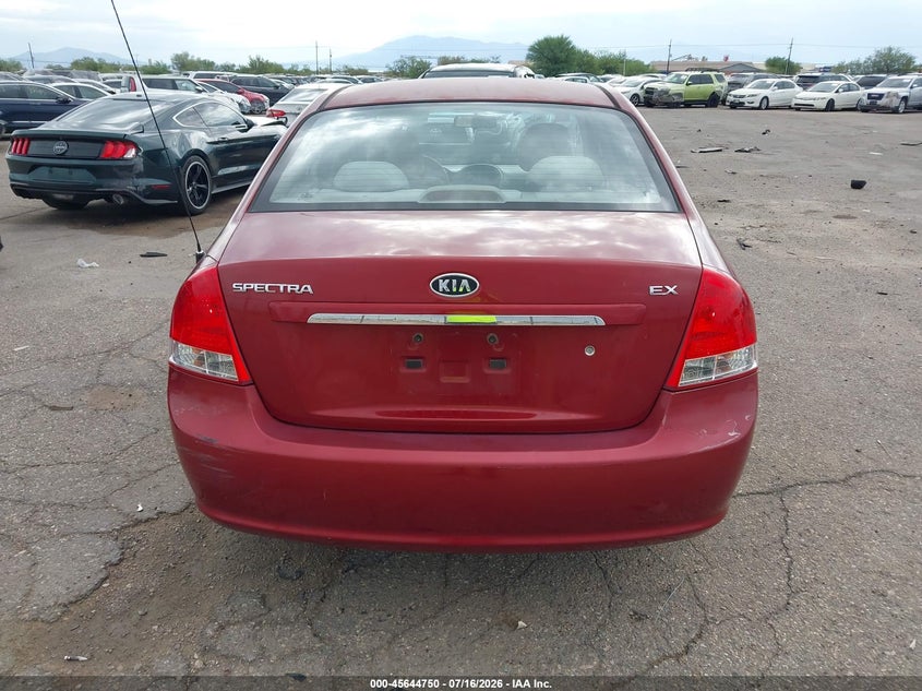 2009 Kia Spectra Ex VIN: KNAFE222195641998 Lot: 45644750