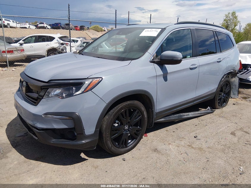 HONDA PILOT 2022 VIN 5FNYF6H26NB055989