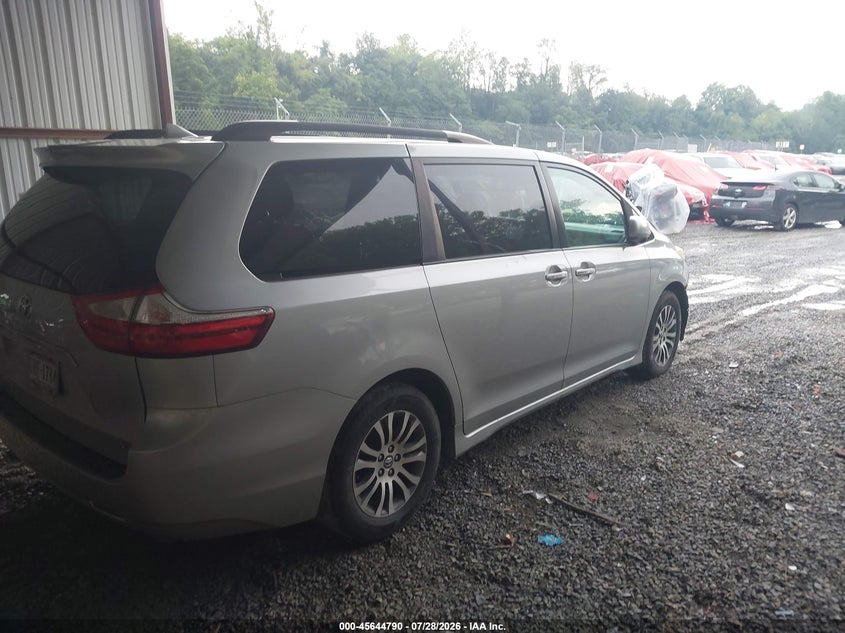 Vin: 5tdyz3dc7ks007087, lot: 46143313, toyota sienna xle 8 passenger 20194