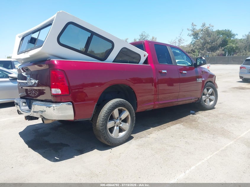 Vin: 1c6rr6gt8js211539, lot: 46143315, ram 1500 big horn  4x2 6'4 box 20184