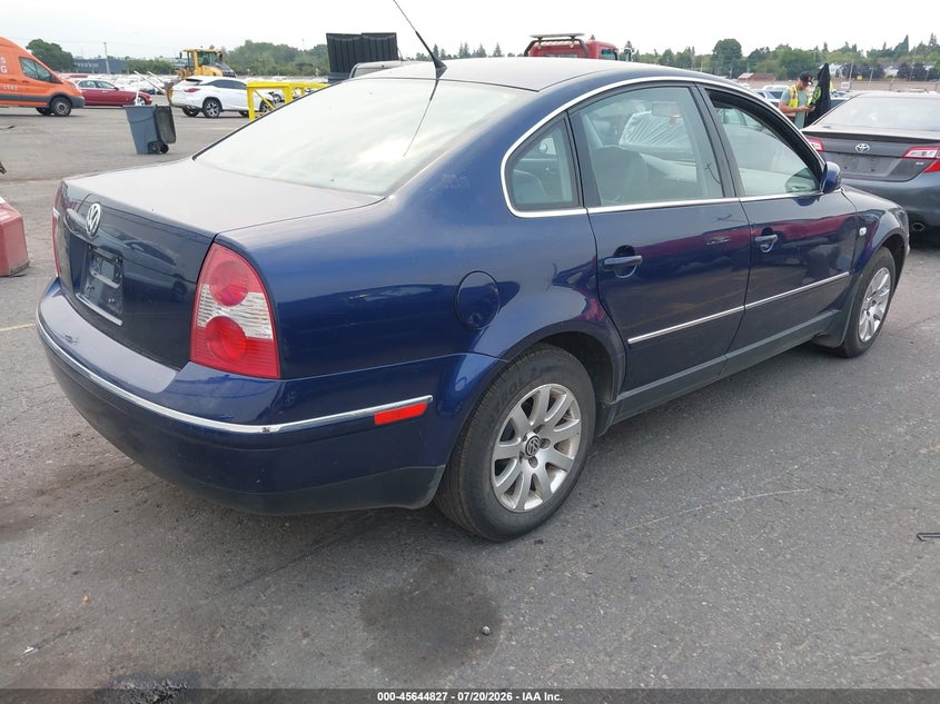 2001 Volkswagen Passat Gls VIN: WVWPD63B91P140947 Lot: 45644827